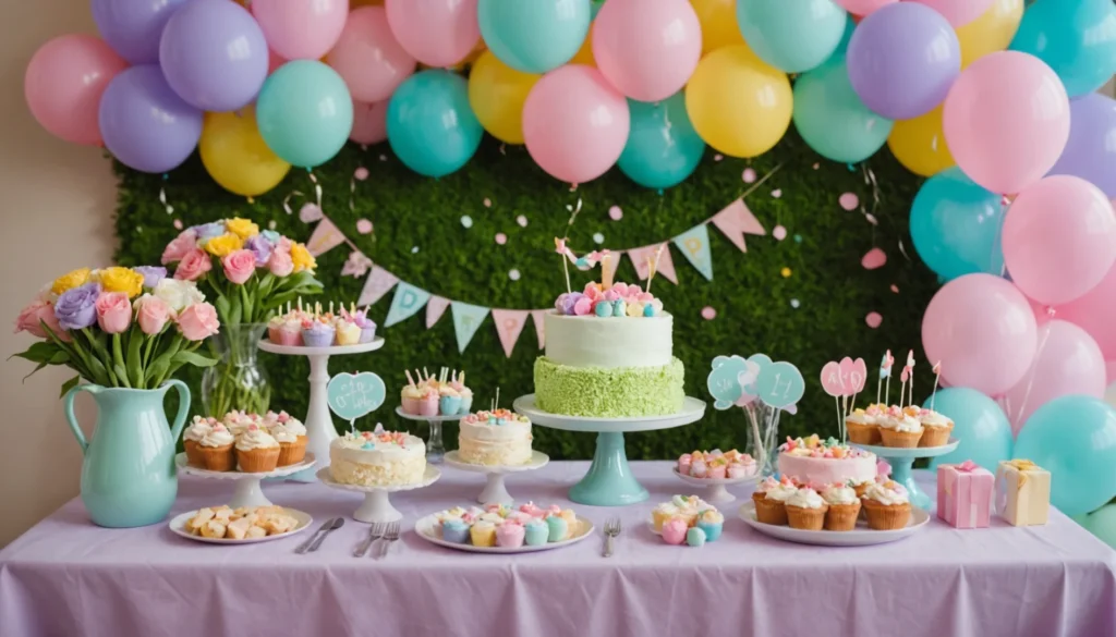 anniversaire theme fleur