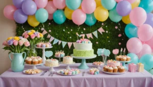 anniversaire theme fleur