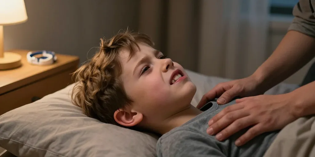 Bruxisme enfant nuit : la meilleure façon de calmer la mâchoire ?